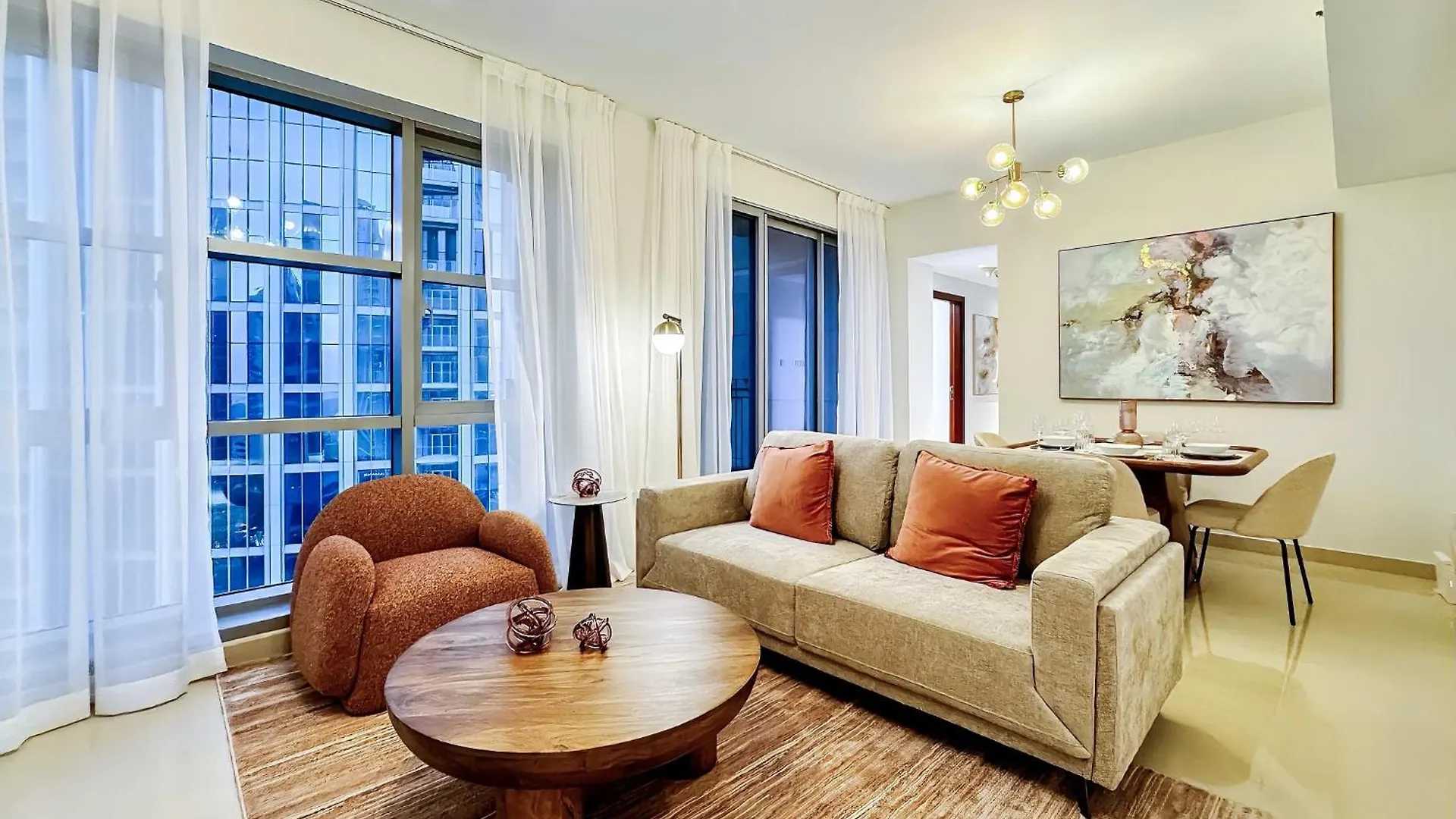 Downtown 2 Bedroom Burj Khalifa & Fountains Views 8 Min From Dubai Mall Apartment